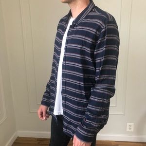 Multicolor Stripe Button Down